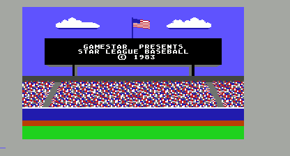 Star League Baseball Title Screen